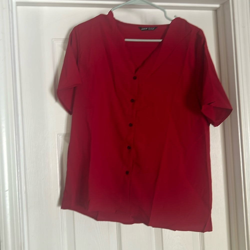 Red blouse
